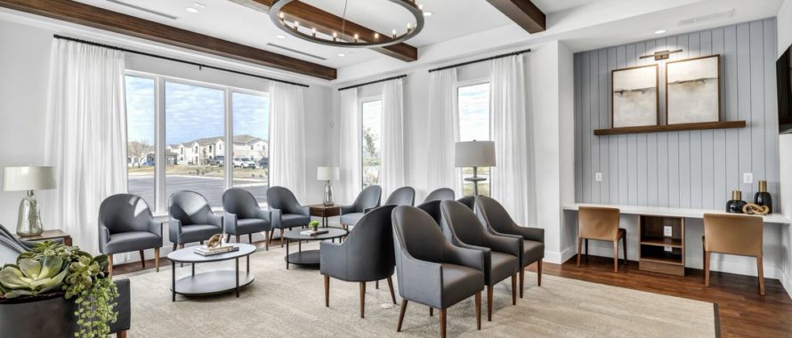 gorgeous modern sleek interior dental office waiting room