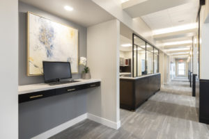 Crawford Leishman's new dental office interior hallway