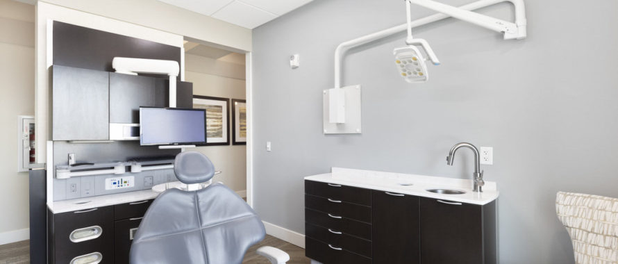 the redesigned dental patient room designed by Dr. Mark Tholen